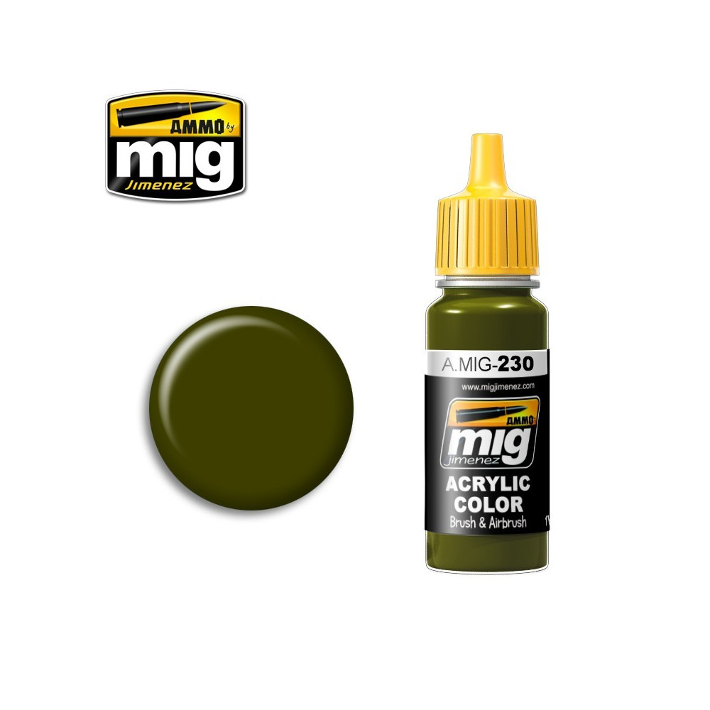 Peinture acrylique RLM 82 VERT CAMO 17ml Mig AMMO - MIG Jimenez A.MIG-0230 - 1