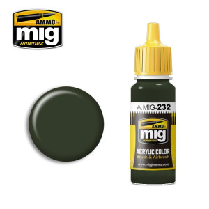 Peinture acrylique RLM 70 NOIR VERT 17ml Mig AMMO - MIG Jimenez A.MIG-0232 - 1