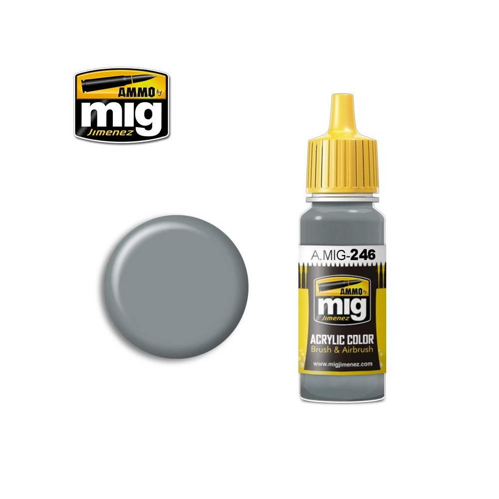 Peinture acrylique GRIS MER MOYEN (BS 637) 17ml Mig AMMO - MIG Jimenez A.MIG-0246 - 1