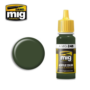 Peinture acrylique RLM 80 VERT OLIVE 17ml Mig AMMO - MIG Jimenez A.MIG-0248 - 1