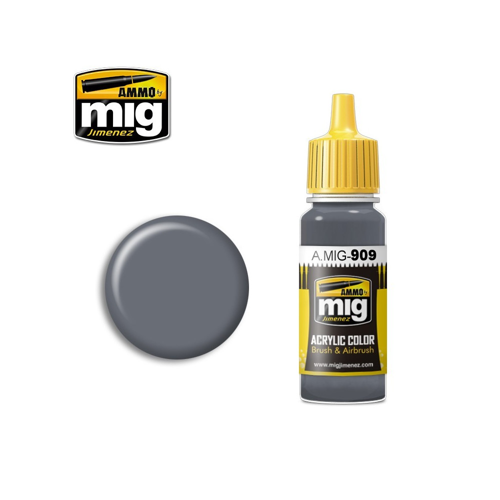 Peinture acrylique GRIS CLAIR BASE 17ml Mig AMMO - MIG Jimenez A.MIG-0909 - 1