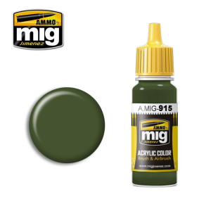 Peinture acrylique Vert foncé (BS 241) 17ml Mig AMMO - MIG Jimenez A.MIG-0915 - 1