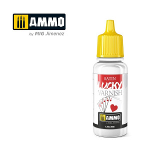 Peinture acrylique VERNIS SATINÉ LUCKY (FORMAT 17ML) 17ml Mig AMMO - MIG Jimenez A.MIG-2056 - 1