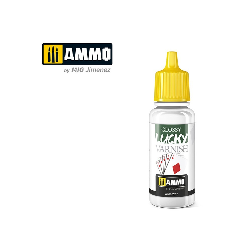 Peinture acrylique VERNIS BRILLANT LUCKY (FORMAT 17ML) 17ml Mig AMMO - MIG Jimenez A.MIG-2057 - 1