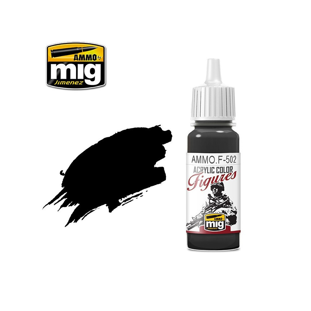 Peinture acrylique CONTOUR NOIR 17ml Mig AMMO - MIG Jimenez A.MIG-F502 - 1