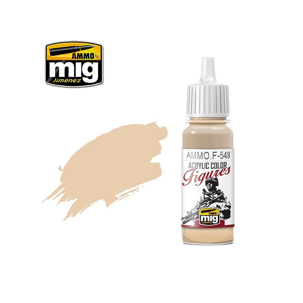 Peinture acrylique TON DE PEAU TEINT CLAIR 17ml Mig AMMO - MIG Jimenez A.MIG-F548 - 1