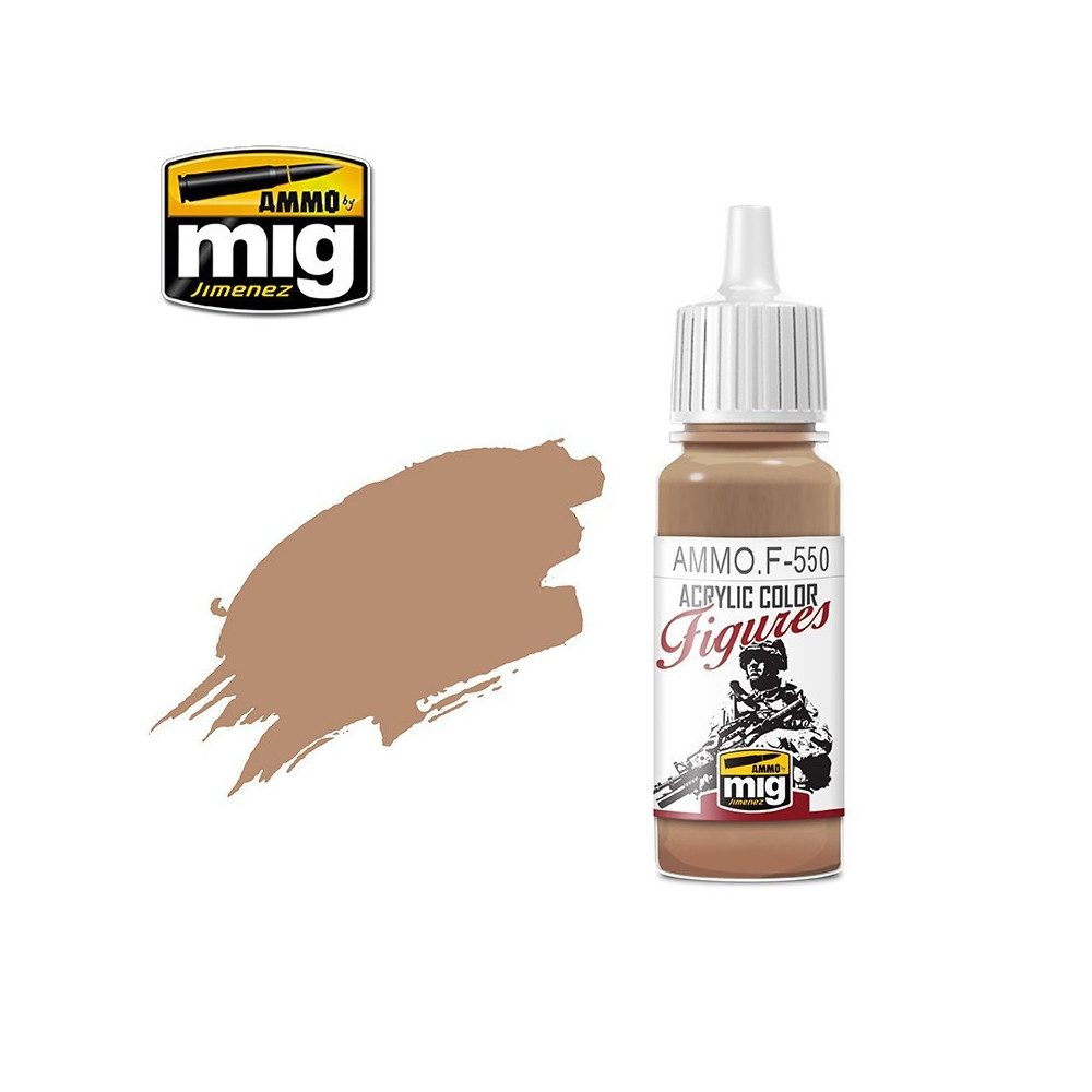 Peinture acrylique TON DE PEAU CHAUD 17ml Mig AMMO - MIG Jimenez A.MIG-F550 - 1