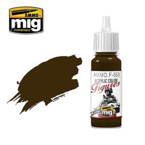 Peinture acrylique BRUN BRÛLÉ ROUGE 17ml Mig AMMO - MIG Jimenez A.MIG-F553 - 1