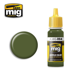 Peinture acrylique RAL 6011 B VERT RÉSÉDA 17ml Mig AMMO - MIG Jimenez A.MIG-0004 - 1