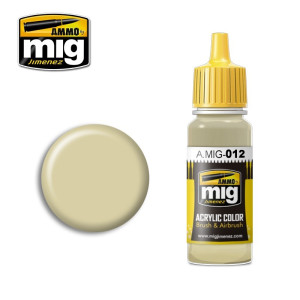 Peinture acrylique RAL 7028 JAUNE FONCÉ DE '44 DG III 17ml Mig AMMO - MIG Jimenez A.MIG-0012 - 1