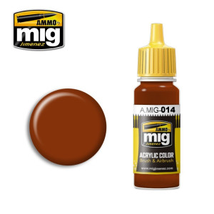 Peinture acrylique RAL 8012 ROUGE BRUN 17ml Mig AMMO - MIG Jimenez A.MIG-0014 - 1