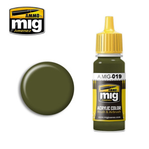 Peinture acrylique 4BO VERT RUSSE 17ml Mig AMMO - MIG Jimenez A.MIG-0019 - 1