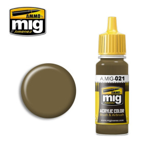 Peinture acrylique BRONZE RUSSE 7K 17ml Mig AMMO - MIG Jimenez A.MIG-0021 - 1