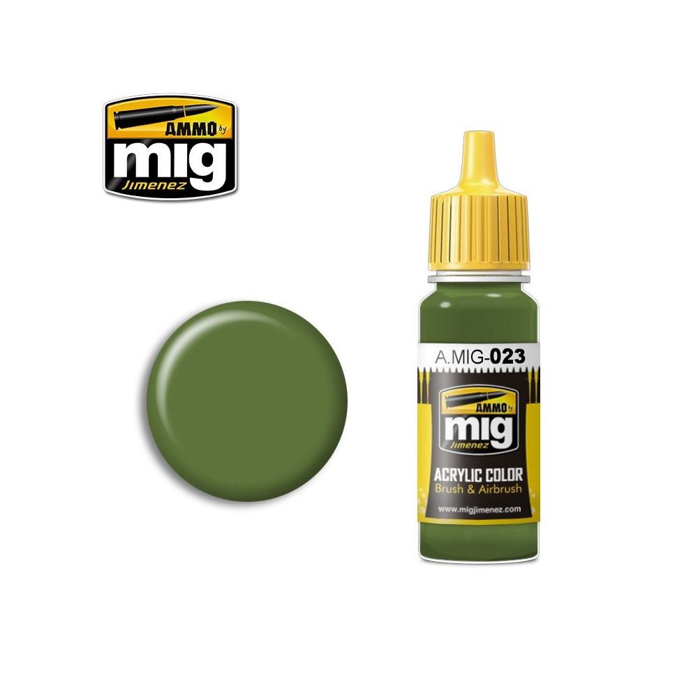 Peinture acrylique VERT PROTECTEUR 17ml Mig AMMO - MIG Jimenez A.MIG-0023 - 1