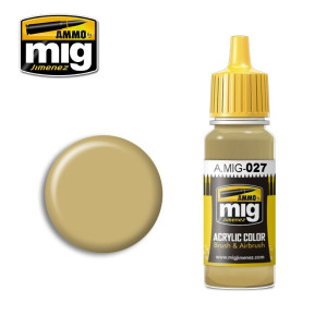 Peinture acrylique RAL1039 F9 BEIGE SABLE ALLEMAND 17ml Mig AMMO - MIG Jimenez A.MIG-0027 - 1