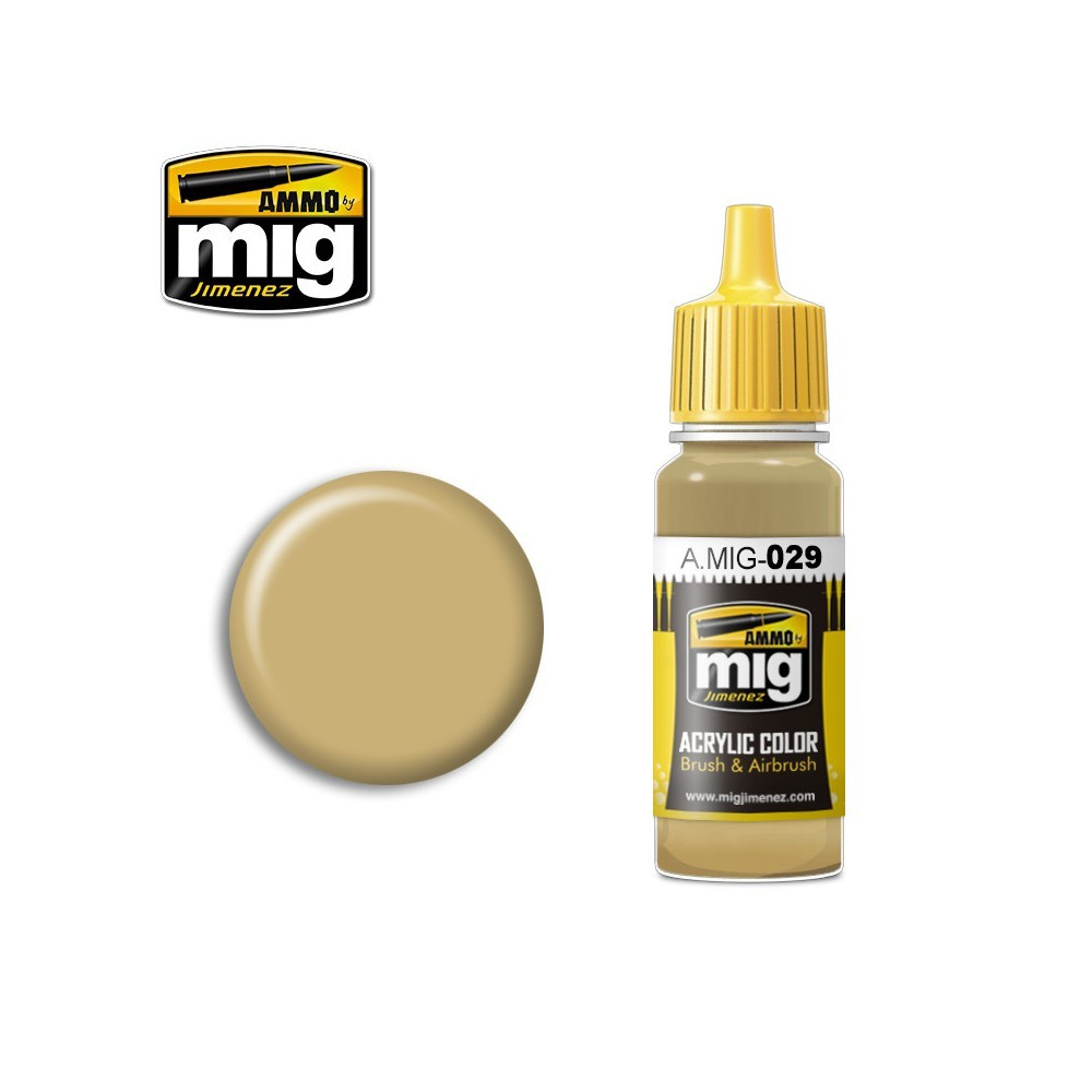 Peinture acrylique SABLES DU DÉSERT 17ml Mig AMMO - MIG Jimenez A.MIG-0029 - 1