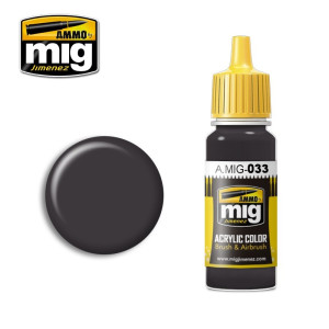 Peinture acrylique PNEUS ET CAOUTCHOUC 17ml Mig AMMO - MIG Jimenez A.MIG-0033 - 1