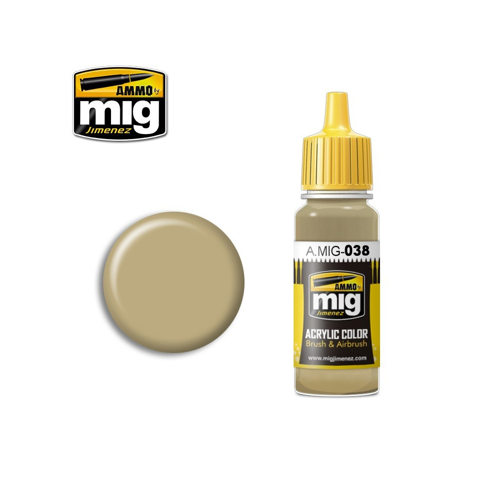 Peinture acrylique BOIS CLAIR 17ml Mig AMMO - MIG Jimenez A.MIG-0038 - 1