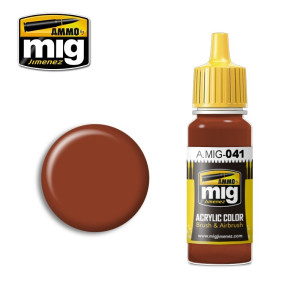 Peinture acrylique ROUILLE FONCÉE 17ml Mig AMMO - MIG Jimenez A.MIG-0041 - 1