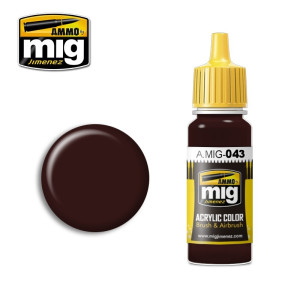 Peinture acrylique ROUILLE D'OMBRE 17ml Mig AMMO - MIG Jimenez A.MIG-0043 - 1