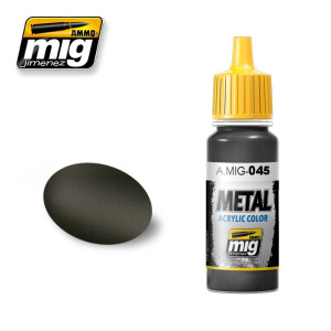 Peinture acrylique GUN METAL 17ml Mig AMMO - MIG Jimenez A.MIG-0045 - 1