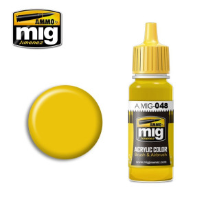 Peinture acrylique JAUNE 17ml Mig AMMO - MIG Jimenez A.MIG-0048 - 1