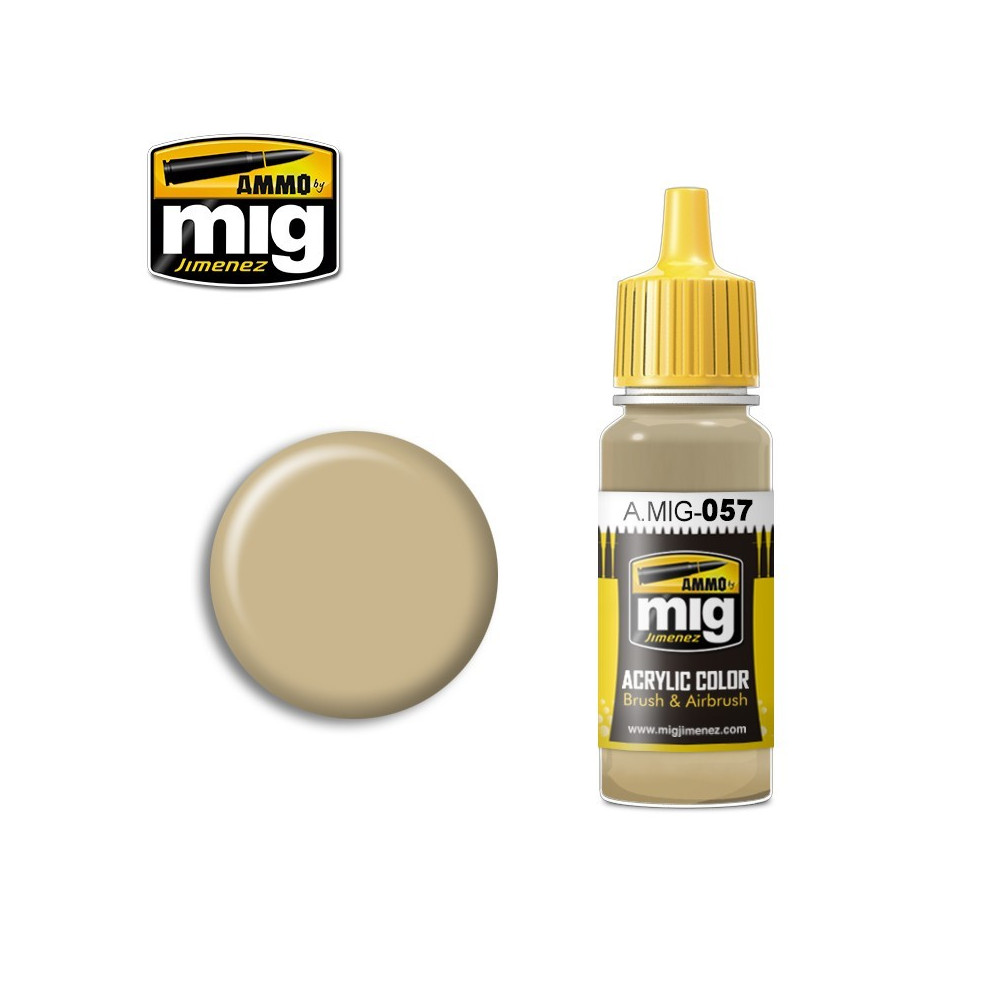 Peinture acrylique JAUNE GRIS 17ml Mig AMMO - MIG Jimenez A.MIG-0057 - 1