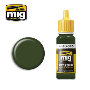 Peinture acrylique VERT FORÊT 17ml Mig AMMO - MIG Jimenez A.MIG-0065 - 1