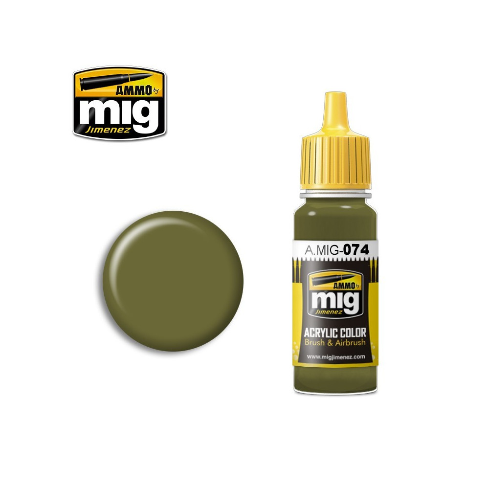 Peinture acrylique MOUSSE VERTE 17ml Mig AMMO - MIG Jimenez A.MIG-0074 - 1