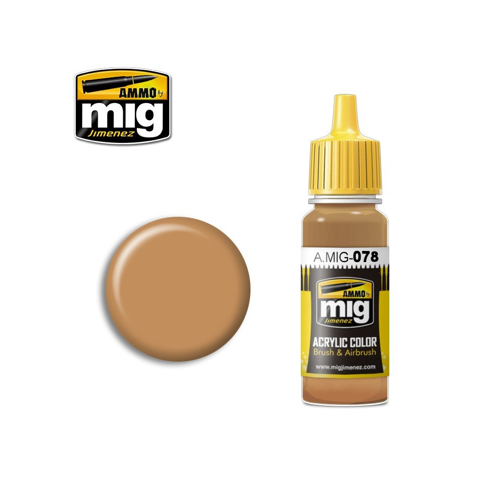 Peinture acrylique TERRE OCRE 17ml Mig AMMO - MIG Jimenez A.MIG-0078 - 1