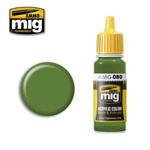 Peinture acrylique VERT VIF AMT-4 17ml Mig AMMO - MIG Jimenez A.MIG-0080 - 1