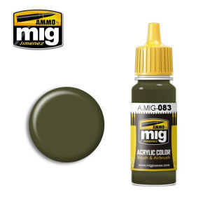 Peinture acrylique ZASHCHITNIY ZELENO (VERT D'APRÈS-GUERRE RUSSE) 17ml Mig AMMO - MIG Jimenez A.MIG-0083 - 1