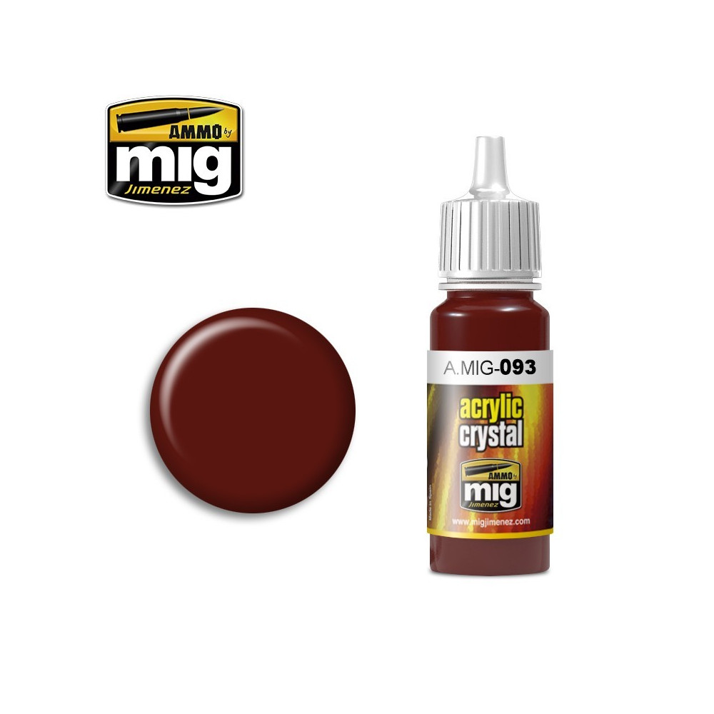 Peinture acrylique ROUGE CRISTAL 17ml Mig AMMO - MIG Jimenez A.MIG-0093 - 1