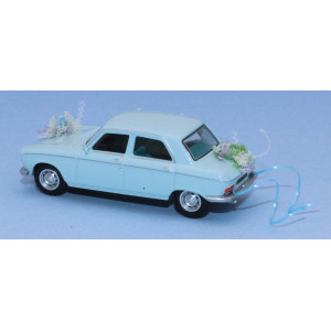 SAI 6265 Peugeot 204 berline 1968, bleu pastel, voiture des mariés Sai Sai_6265 - 2