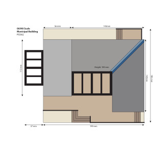 Metcalfe PO362 Maquette, Bâtiment municipal Metcalfe MET-PO362 - 3