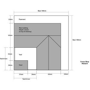 Metcalfe PO264 Maquette, Maison d'angle en pierre avec avec magasin Metcalfe MET-PO264 - 3