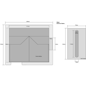 Metcalfe PO281 Maquette, Garage et station service Shell Metcalfe MET-PO281 - 2