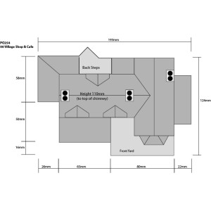 Metcalfe PO254 Maquette, Supérette et café de village Metcalfe MET-PO254 - 2