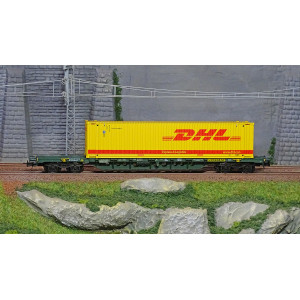 Rivarossi HR6575 Wagon porte conteneur à bogies type Sgnss, livré vert, CEMAT, chargé conteneur 45' DHL Rivarossi HR6575 - 2