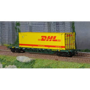 Rivarossi HR6575 Wagon porte conteneur à bogies type Sgnss, livré vert, CEMAT, chargé conteneur 45' DHL Rivarossi HR6575 - 3