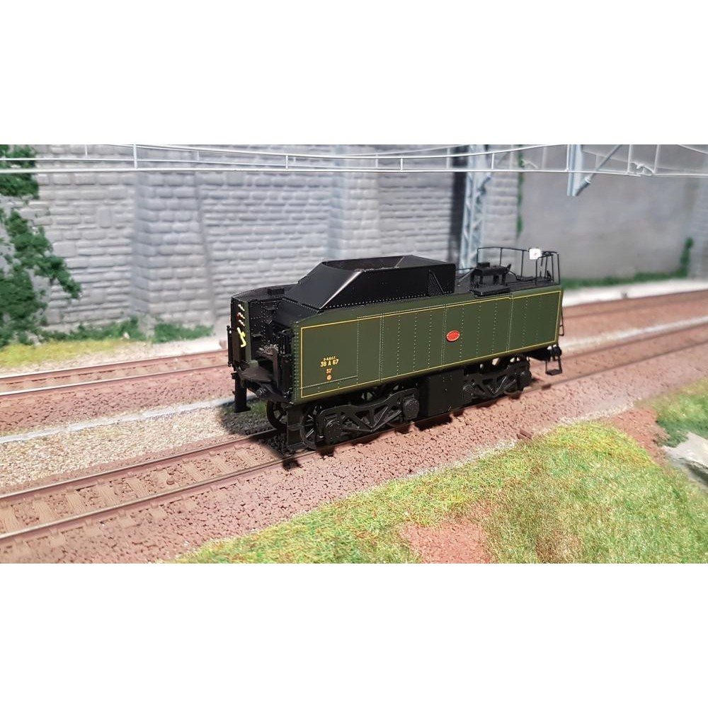 Ree Modeles MB 049 Tender Type NORD 38 A 67 SNCF, Vert SNCF 306 filets jaunes (pour décor) Ree Modeles MB-049 - 1