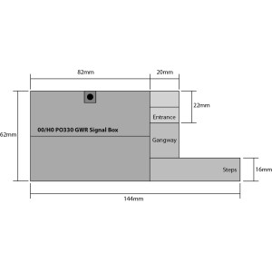 Metcalfe PO330 Maquette, Poste de signalisation G.W.R Metcalfe MET-PO330 - 3