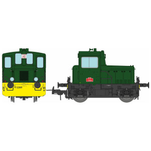 Ree Modeles MB223S Locotracteur diesel Y2269, Vert 301, traverses jaunes, Sud-Est, digitale sonore Ree Modeles MB-223.S - 4
