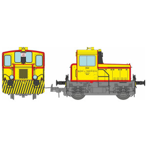 Ree Modeles MB226S Locotracteur diesel Y2200 LOCMA 0030, jaune, bandes rouges, Thionville, digitale sonore Ree Modeles MB-226.S 
