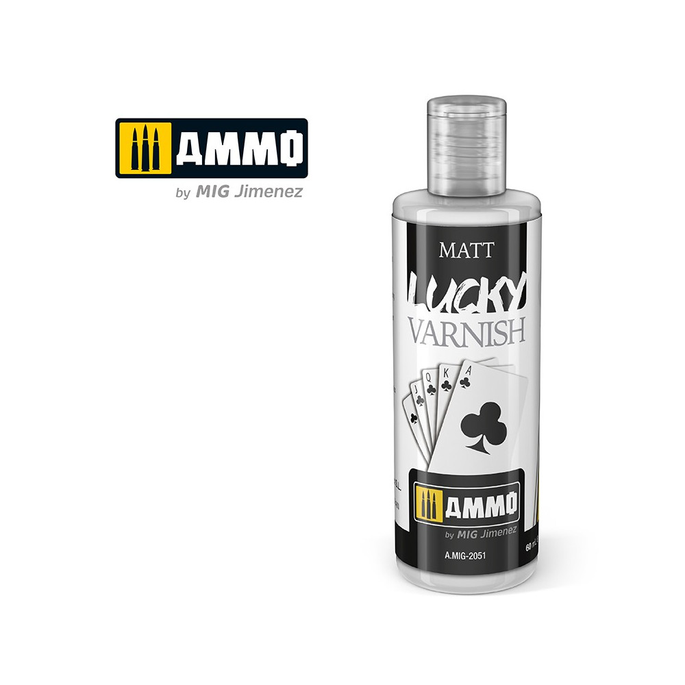 Peinture acrylique VERNIS MAT LUCKY (60ml) Mig AMMO - MIG Jimenez A.MIG-2051 - 1