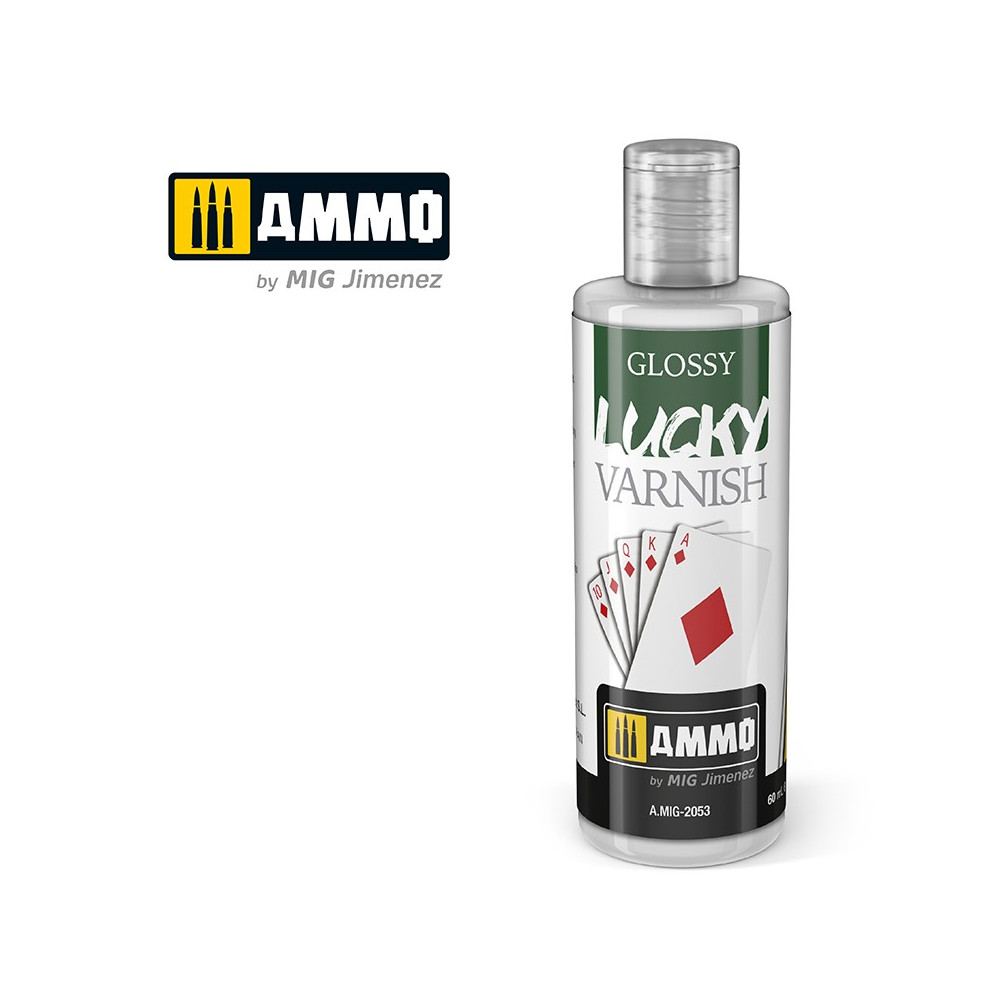 Peinture acrylique VERNIS BRILLANT LUCKY (60ml) Mig AMMO - MIG Jimenez A.MIG-2053 - 1