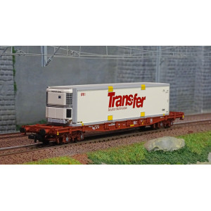 Jouef HJ6244 Wagon porte-conteneurs à bogies, TOUAX, S70, avec caisse mobile Trans-Fer Jouef HJ6244 - 1