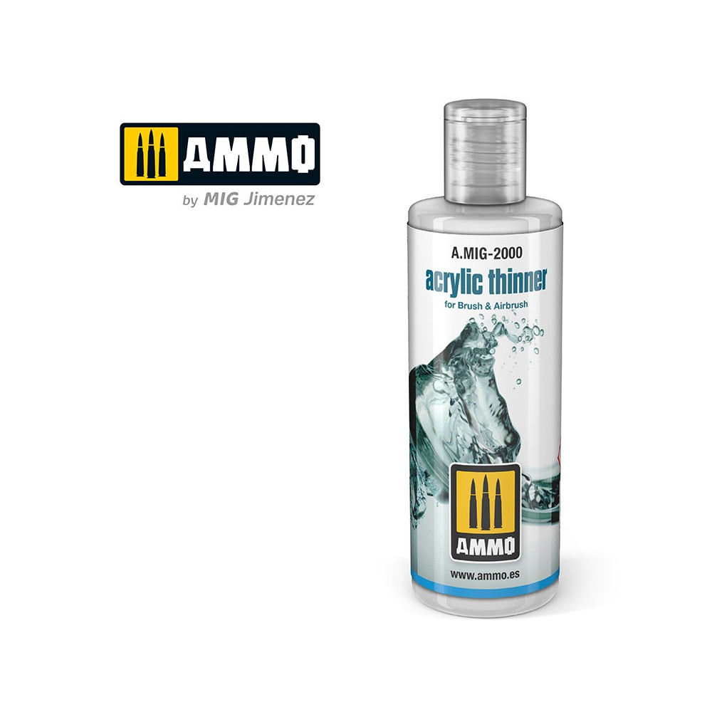 Diluant peinture acrylique (60ml) Mig AMMO - MIG Jimenez A.MIG-2000 - 1