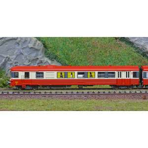 REE Modeles NW198 Autorail EAD X-4584 + Remorque XR-8375, toit rouge, 3 feux, logo SNCF, dépôt Longueau Ree Modeles NW-198 - 2