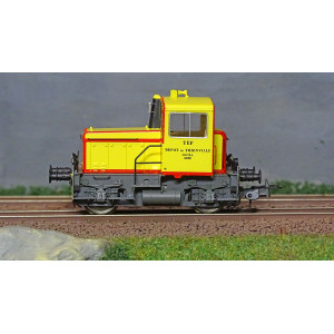 Ree Modeles MB226S Locotracteur diesel Y2200 LOCMA 0030, jaune, bandes rouges, Thionville, digitale sonore Ree Modeles MB-226.S 